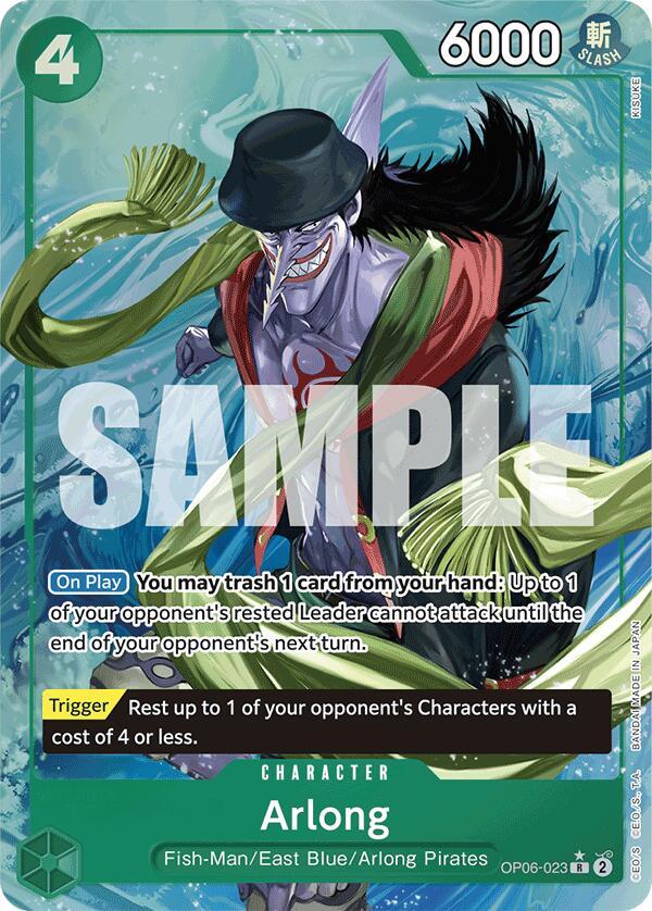 Arlong (Alternate Art) OP06-023 Premium Booster -The Best- One Piece Foil NM