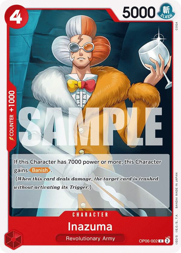 Inazuma OP06-002 Common Wings of the Captain One Piece Near Mint