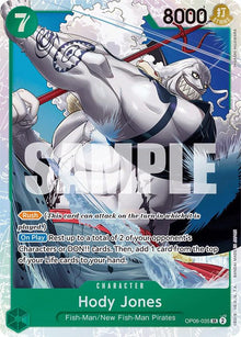 Hody Jones (035) OP06-035 Super Rare Wings of the Captain One Piece Foil NM
