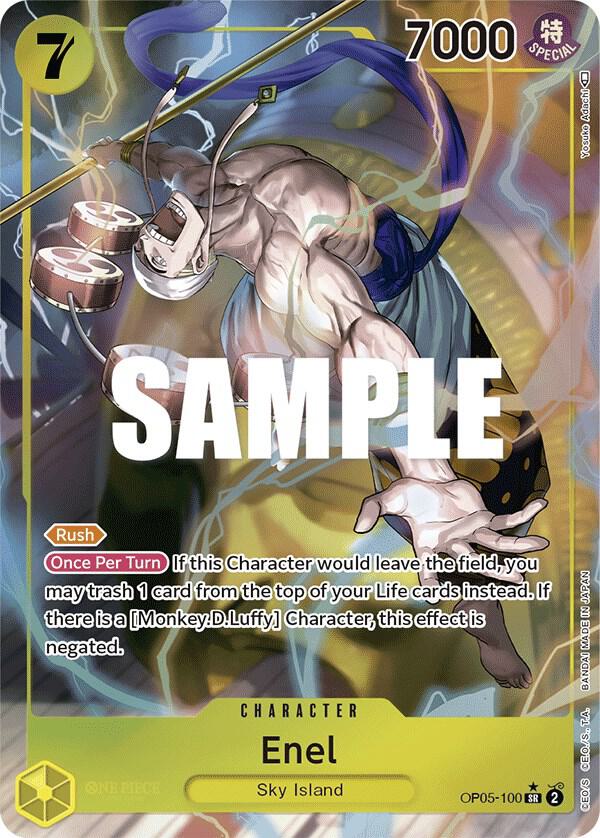 Enel (100) (Alternate Art) OP05-100 Awakening of the New Era One Piece Foil NM