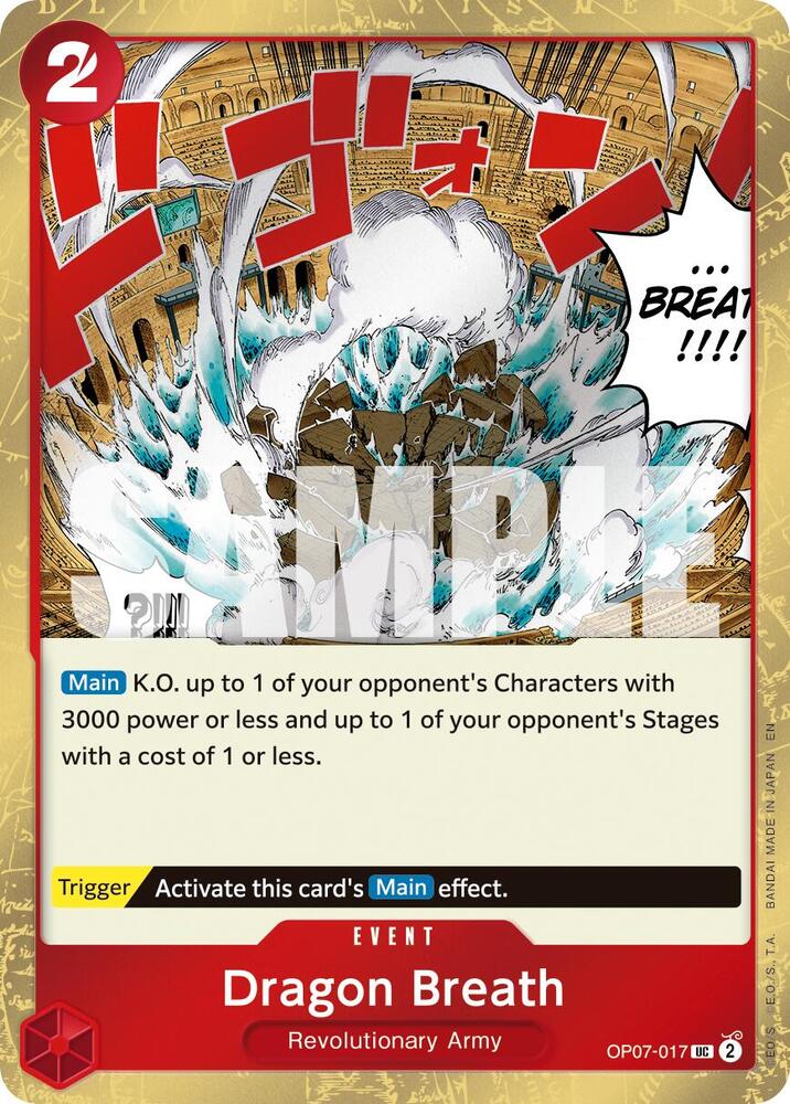 Dragon Breath (Pirate Foil) OP07-017 Premium Booster -The Best- Vol. 2 One Piece NM