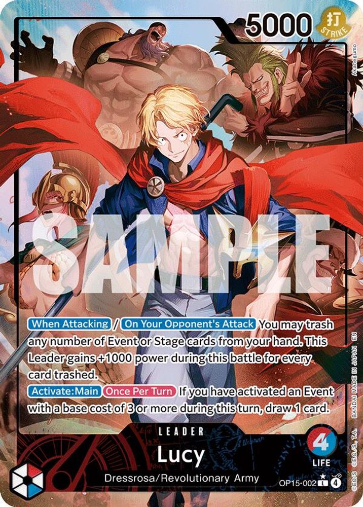 Lucy (Alternate Art) OP15-002 Adventure on Kami's Island One Piece Foil NM