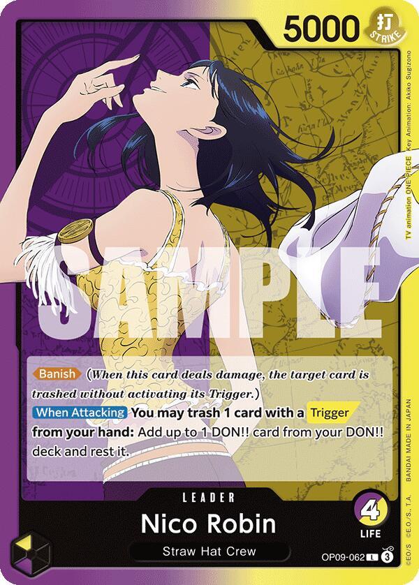 Nico Robin (062) OP09-062 Leader Emperors in the New World One Piece Near Mint