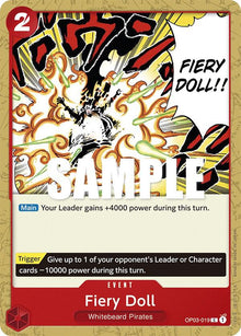 Fiery Doll OP03-019 Common Pillars of Strength One Piece Near Mint