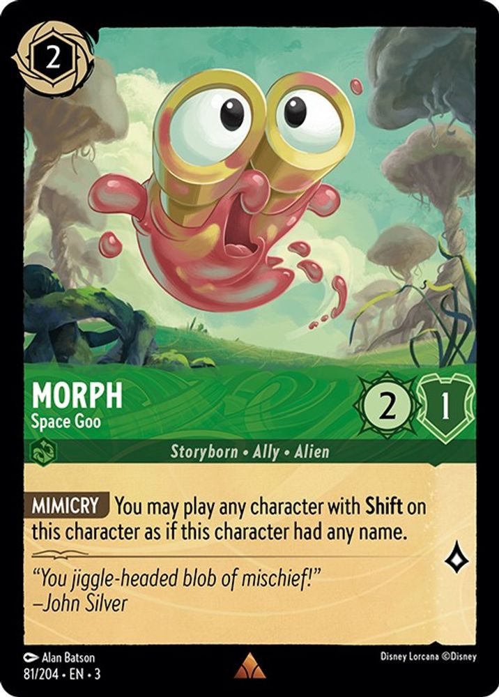 Morph - Space Goo 81/204 Rare Into the Inklands Lorcana Near Mint