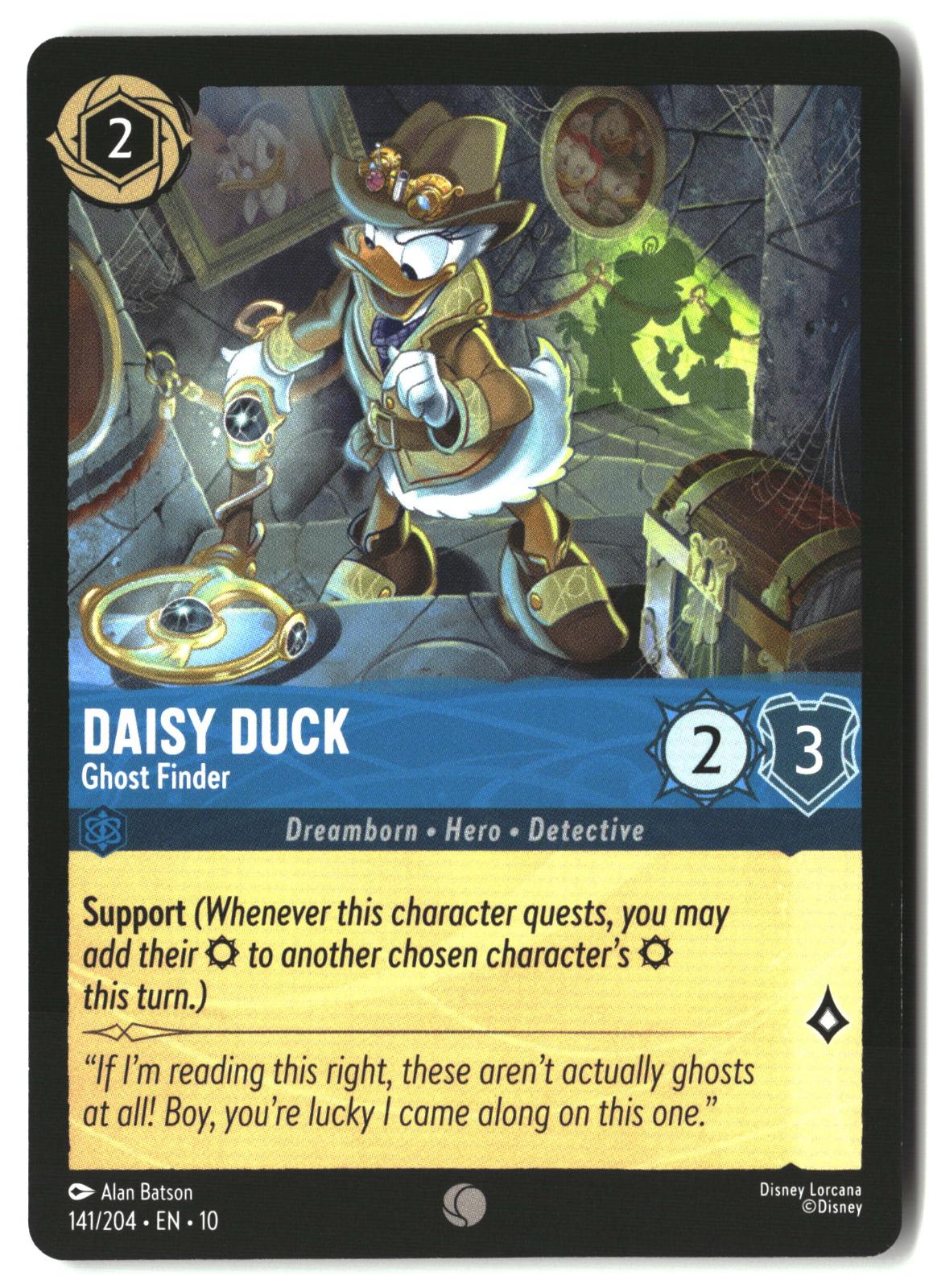 Daisy Duck - Ghost Finder 141/204 Common Whispers in the Well Lorcana LP