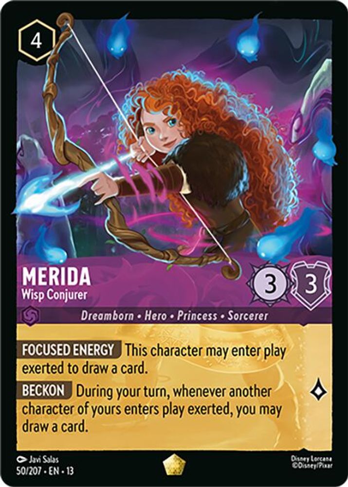 Merida - Wisp Conjurer 50/204 Legendary Attack of the Vine! Lorcana Near Mint