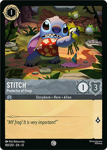 Stitch - Protector of Frogs 180/204 Common Attack of the Vine! Lorcana Near Mint
