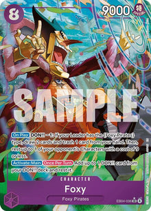 Foxy (Alternate Art) EB04-036 Super Rare The Azure Sea's Seven One Piece Foil NM