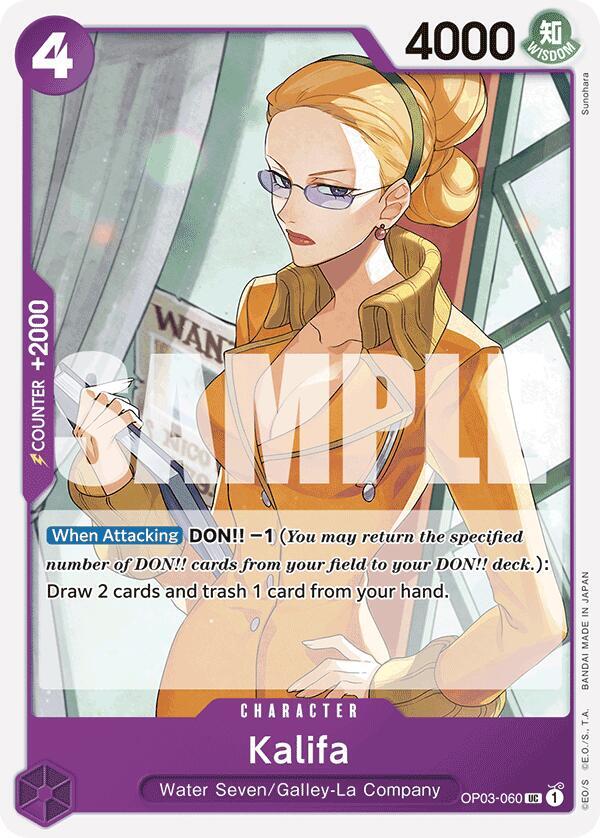 Kalifa (Reprint) OP03-060 Uncommon Premium Booster -The Best- One Piece NM