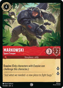 Markowski - Space Trooper 113/204 Common Azurite Sea Lorcana Near Mint
