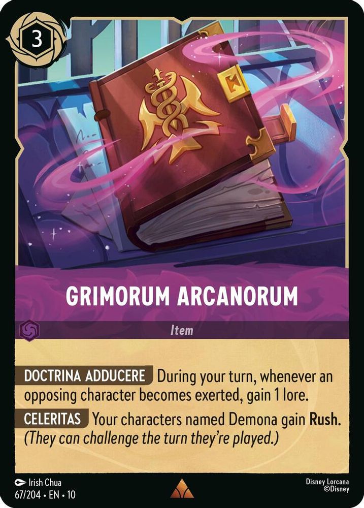 Grimorum Arcanorum 67/204 Rare Whispers in the Well Lorcana Near Mint