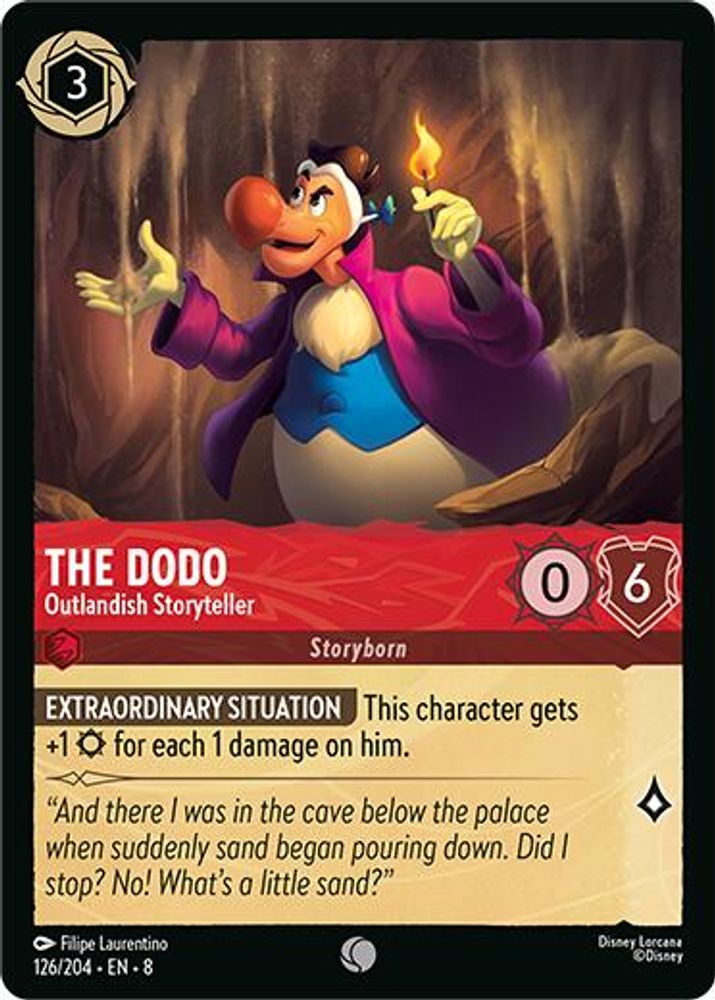 The Dodo - Outlandish Storyteller 126/204 Common Reign of Jafar Lorcana NM