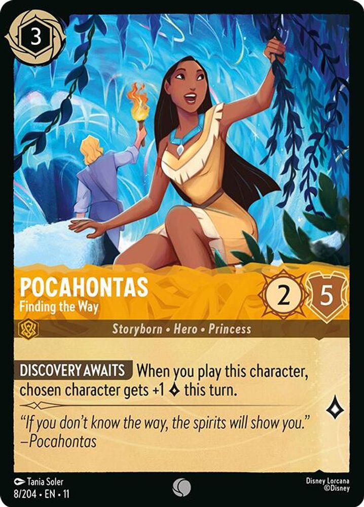Pocahontas - Finding the Way 8/204 Common Winterspell Lorcana Near Mint