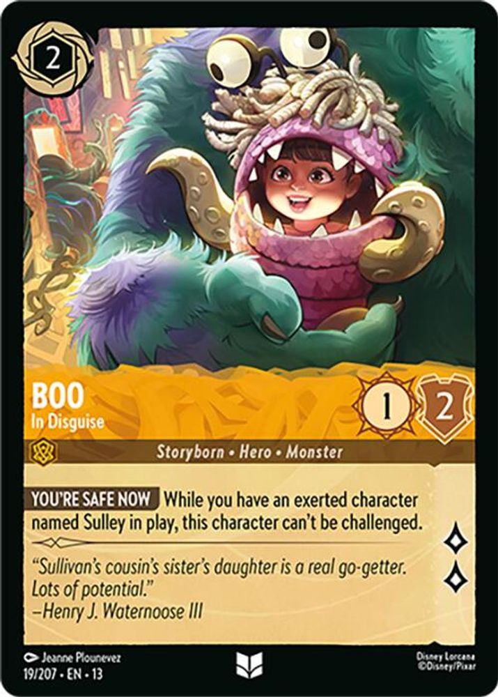 Boo - In Disguise 19/204 Uncommon Attack of the Vine! Lorcana Near Mint