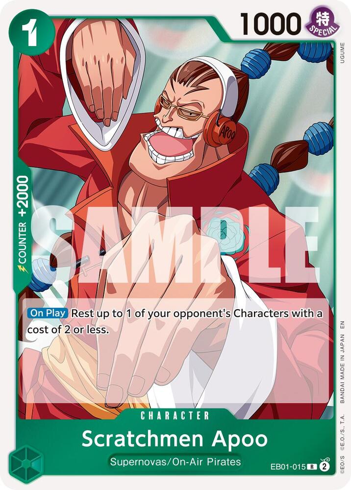 Scratchmen Apoo (Reprint) EB01-015 Premium Booster -The Best- Vol. 2 One Piece Foil NM