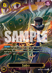 Sabo (SP) OP07-118 Secret Rare Carrying On His Will One Piece Foil Near Mint