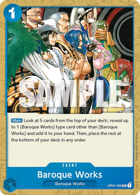 Baroque Works OP01-090 Uncommon Romance Dawn One Piece Near Mint