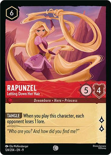 Rapunzel - Letting Down Her Hair 124/204 Common Fabled Lorcana Near Mint