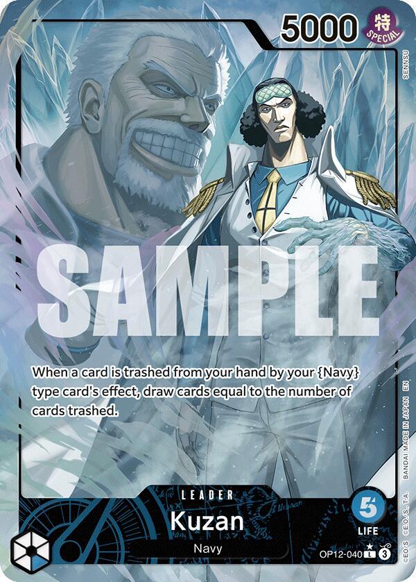 Kuzan (040) (Alternate Art) OP12-040 Legacy of the Master One Piece Foil NM