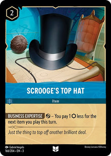 Scrooge's Top Hat 166/204 Uncommon Into the Inklands Lorcana Near Mint
