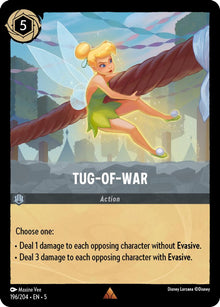 Tug-of-War 196/204 Rare Shimmering Skies Lorcana Near Mint