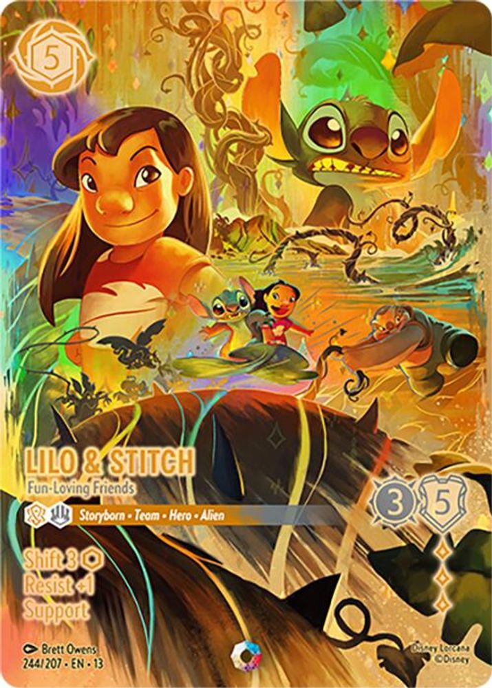 Lilo & Stitch - Fun-Loving Friends (Iconic) 244/204 Lorcana Holo NM