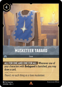 Musketeer Tabard 203/204 Rare The First Chapter Lorcana Near Mint
