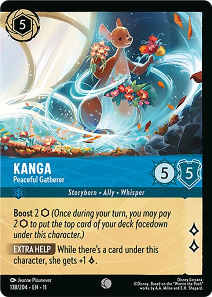 Kanga - Peaceful Gatherer (Foil) 138/204 Common Winterspell Lorcana Cold Foil NM