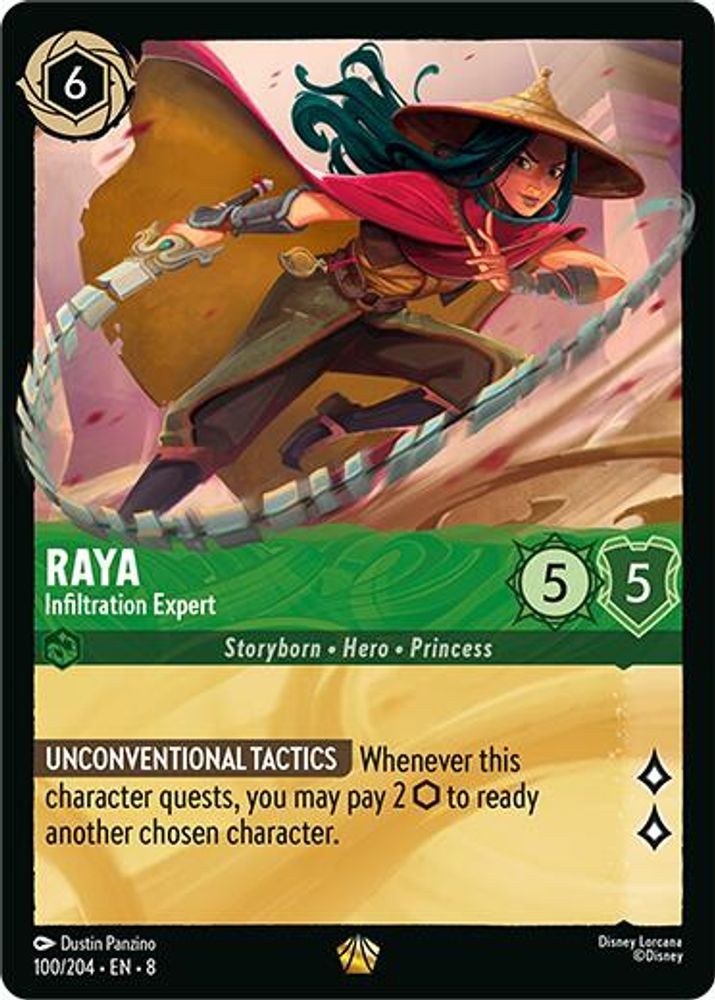 Raya - Infiltration Expert 100/204 Legendary Reign of Jafar Lorcana Near Mint