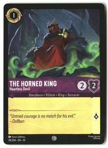 The Horned King - Heartless Devil 38/204 Common Whispers in the Well Lorcana LP