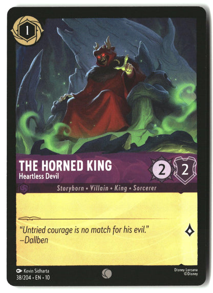 The Horned King - Heartless Devil 38/204 Common Whispers in the Well Lorcana LP