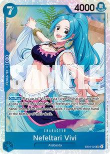 Nefeltari Vivi EB04-025 Super Rare The Azure Sea's Seven One Piece Foil NM