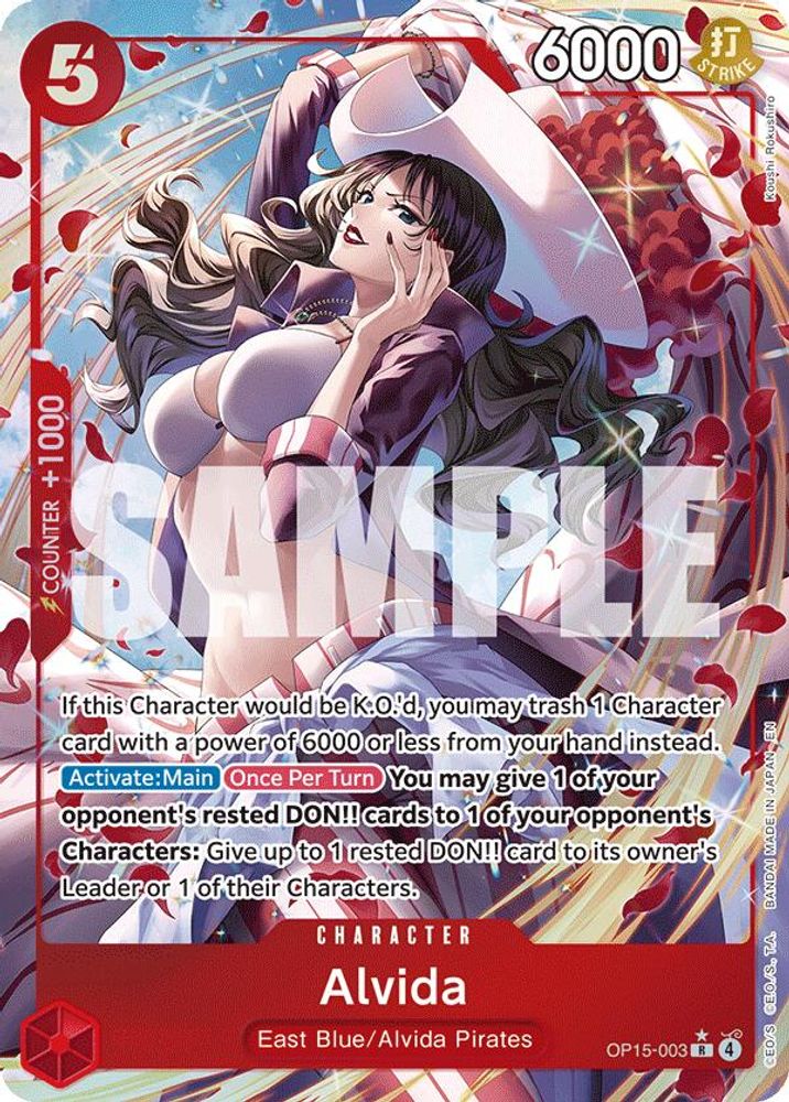Alvida (Alternate Art) OP15-003 Adventure on Kami's Island One Piece Foil NM