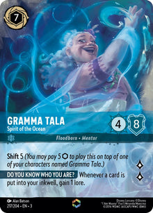 Gramma Tala - Spirit of the Ocean (Enchanted) 217/204 Lorcana Holo NM