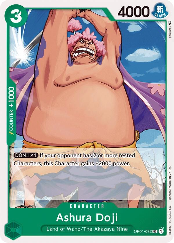 Ashura Doji OP01-032 Uncommon Romance Dawn One Piece Near Mint
