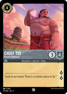 Chief Tui - Proud of Motunui 171/204 Common Into the Inklands Lorcana Near Mint