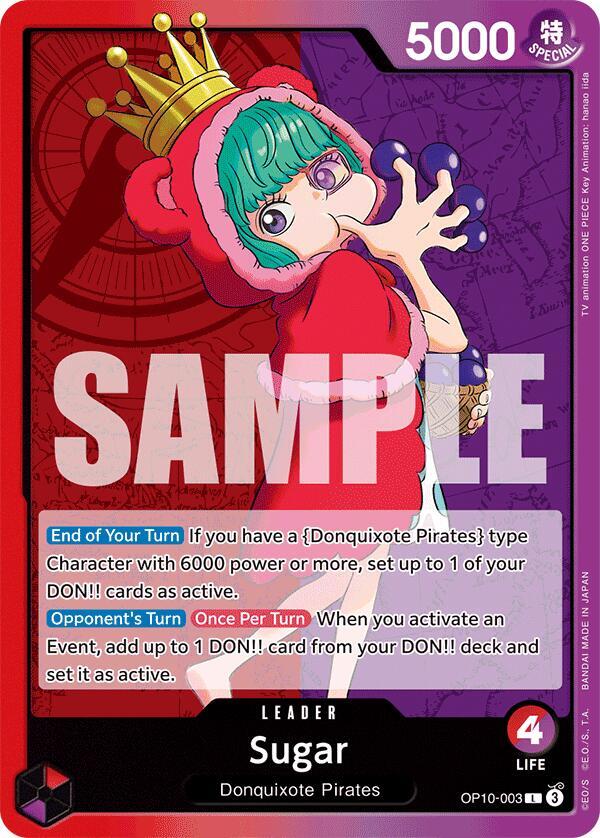 Sugar (003) OP10-003 Leader Royal Blood One Piece Near Mint