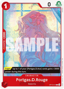 Portgas.D.Rouge OP13-014 Common Carrying On His Will One Piece Near Mint