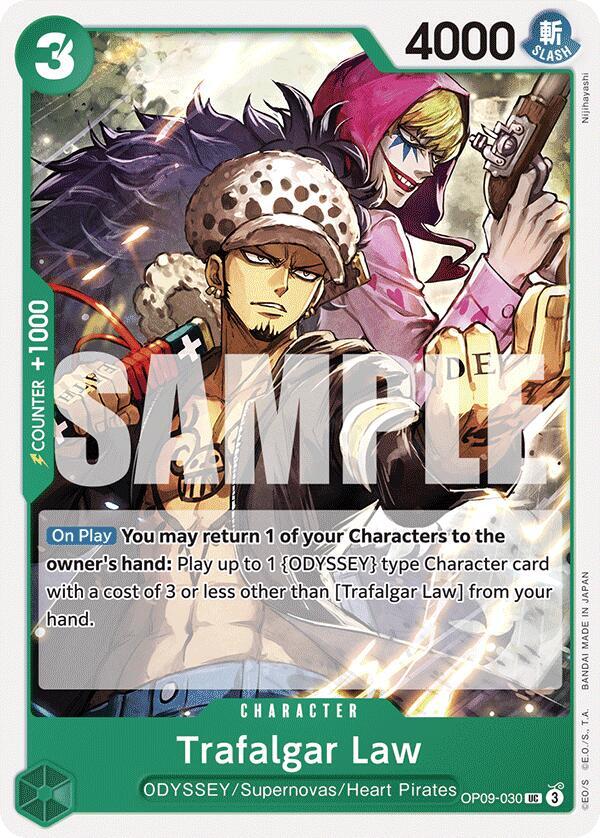 Trafalgar Law OP09-030 Uncommon Emperors in the New World One Piece Near Mint