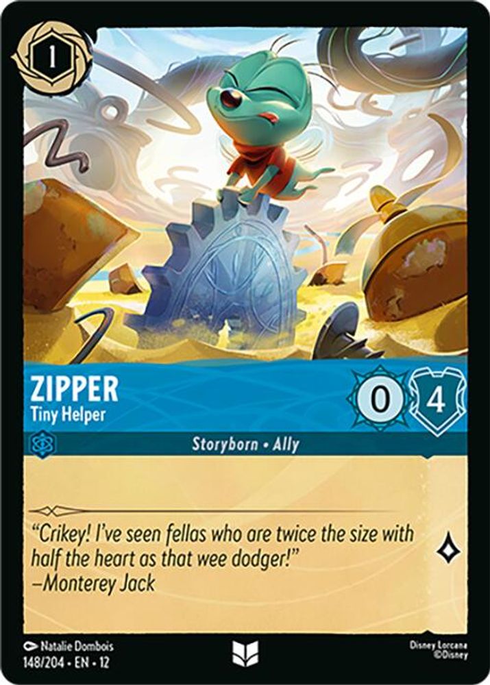 Zipper - Tiny Helper 148/204 Uncommon Wilds Unknown Lorcana Near Mint