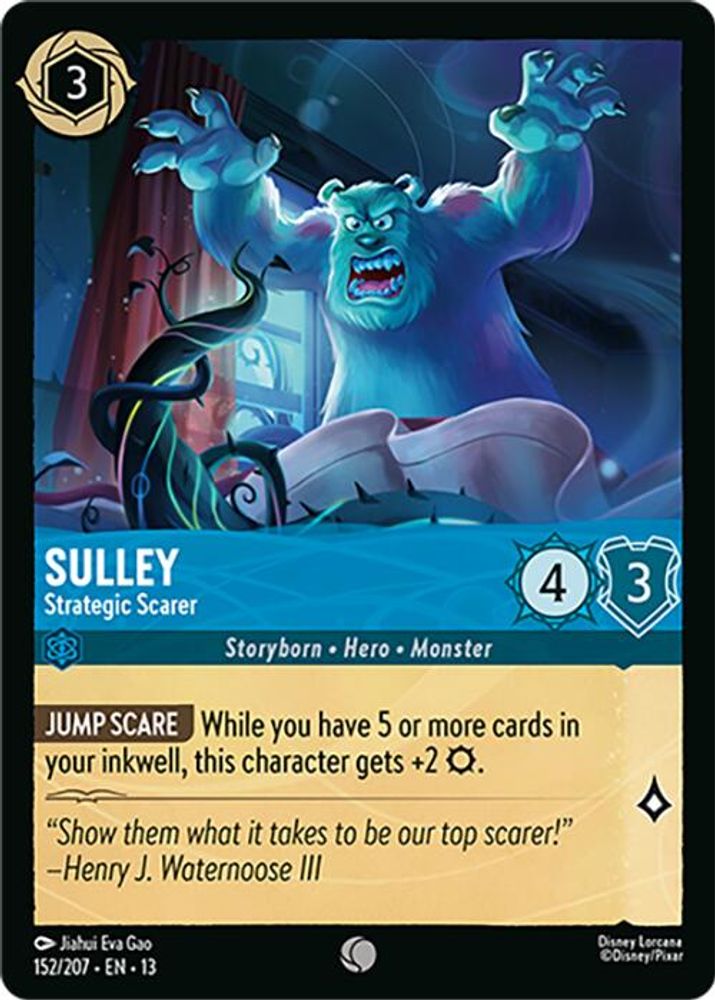 Sulley - Strategic Scarer 152/204 Common Attack of the Vine! Lorcana Near Mint