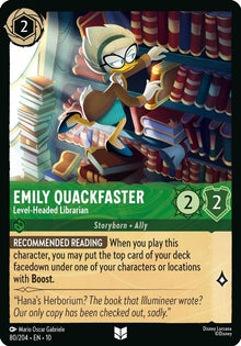 Emily Quackfaster - Level-Headed Librarian 80/204 Lorcana NM