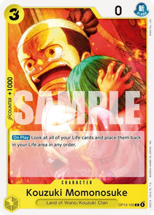 Kouzuki Momonosuke OP13-105 Common Carrying On His Will One Piece Near Mint