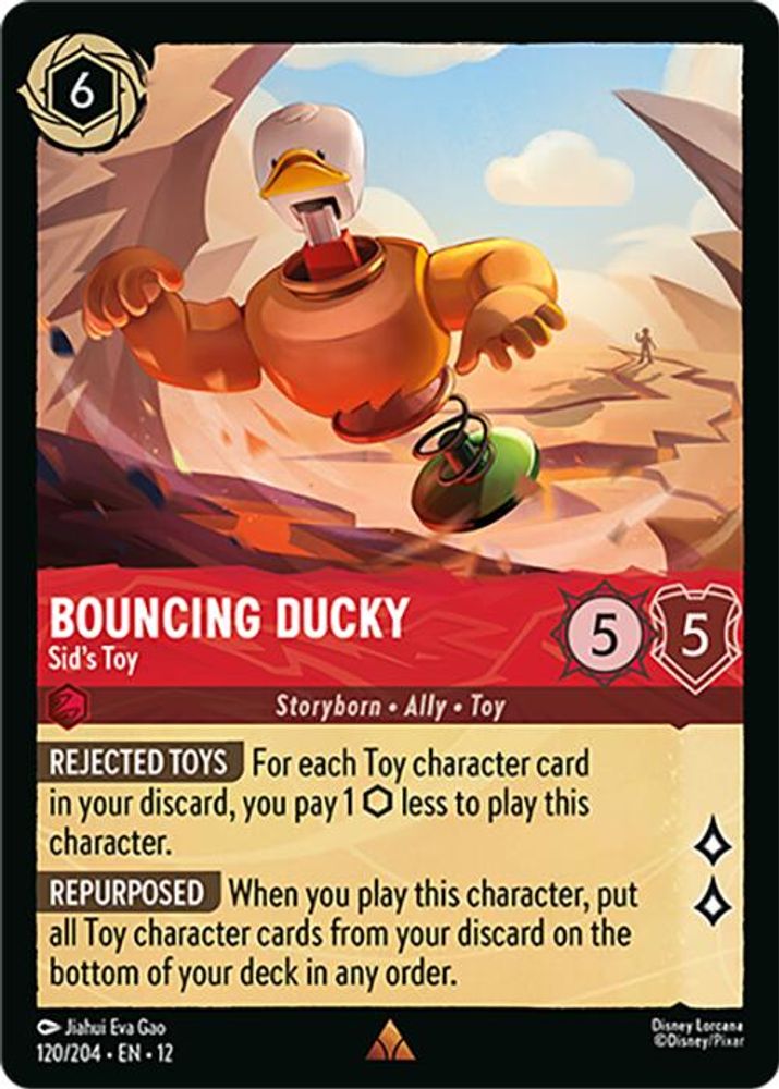 Bouncing Ducky - Sid's Toy 120/204 Rare Wilds Unknown Lorcana Near Mint
