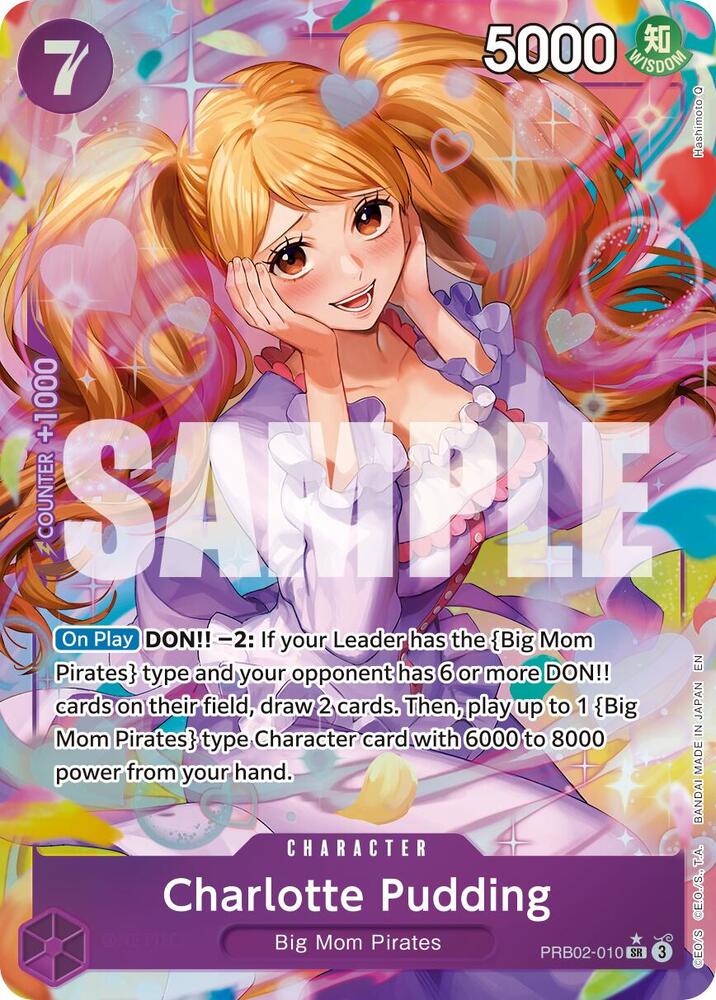 Charlotte Pudding (Alternate Art) PRB02-010 Premium Booster -The Best- Vol. 2 One Piece Foil NM