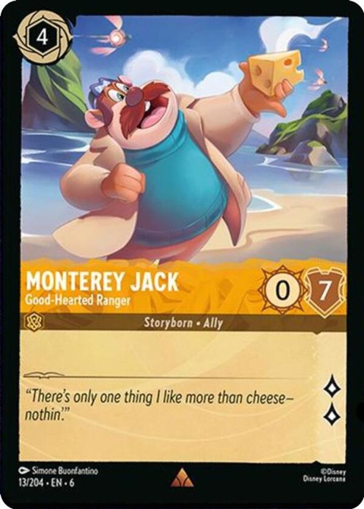Monterey Jack - Good-Hearted Ranger 13/204 Rare Azurite Sea Lorcana Near Mint