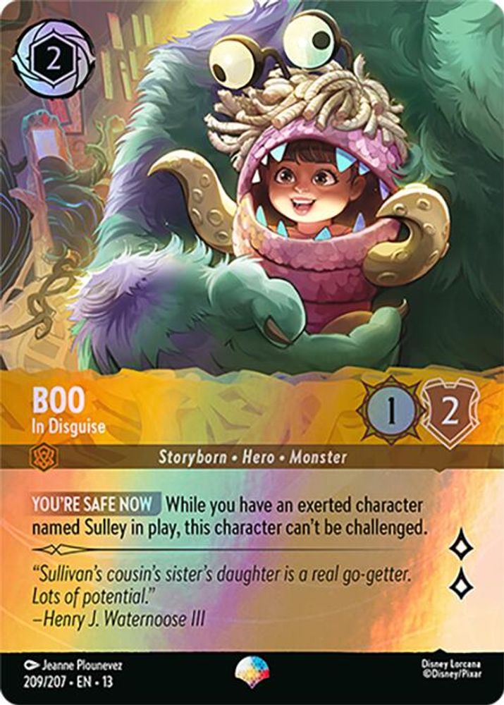 Boo - In Disguise (Epic) 209/204 Epic Attack of the Vine! Lorcana Holo Near Mint