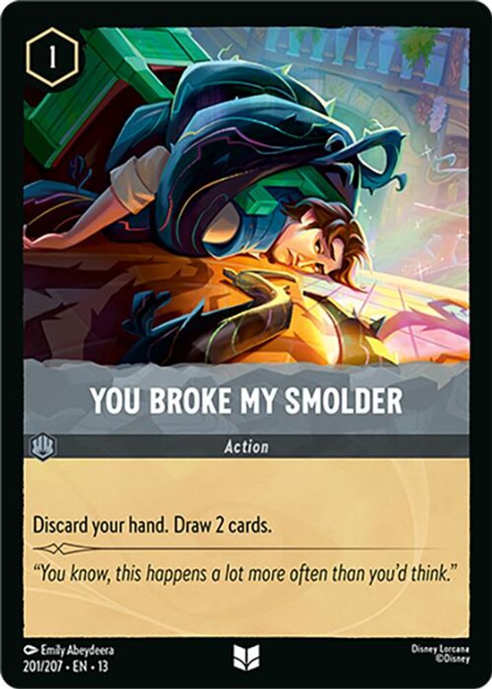 You Broke My Smolder 201/204 Uncommon Attack of the Vine! Lorcana Near Mint