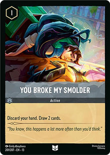 You Broke My Smolder 201/204 Uncommon Attack of the Vine! Lorcana Near Mint
